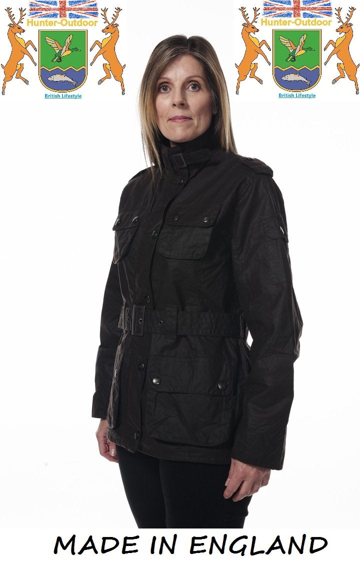 Nevada Ladies Belted/Biker Style Wax Jacket – Hunter-Outdoor