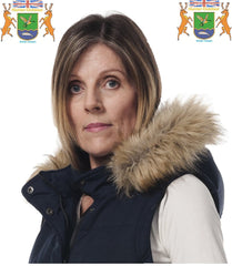 Fur Trim Ladies Gilet