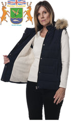 Fur Trim Ladies Gilet