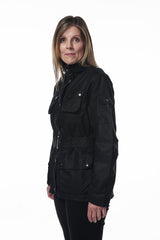 Nevada Ladies Belted/Biker Style Wax Jacket