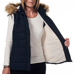 Fur Trim Ladies Gilet